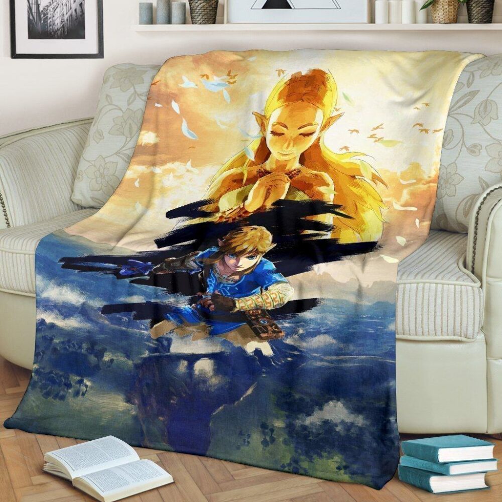 Legend Of Zelda Fleece Blanket Breath Of The Wild For Bedding Decor