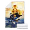 legend of zelda fleece blanket breath of the wild for bedding decor sixdt