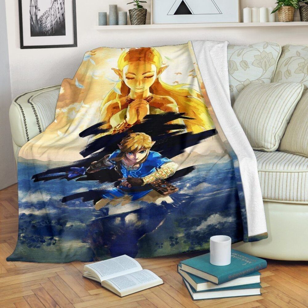Legend Of Zelda Fleece Blanket Breath Of The Wild For Bedding Decor