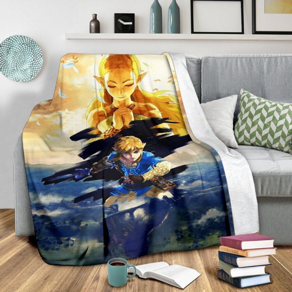 Legend Of Zelda Fleece Blanket Breath Of The Wild For Bedding Decor