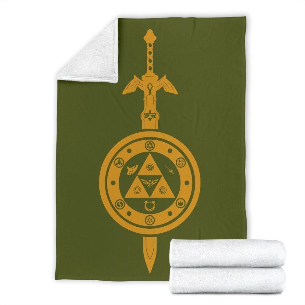 Legend Of Zelda Fleece Blanket Sword And Shield