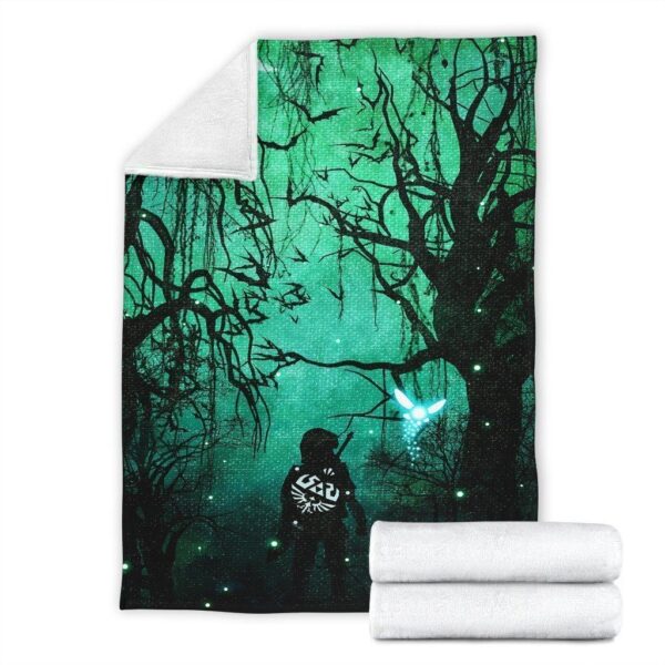 legend of zelda into forest fleece blanket bedding decor gift xff1b