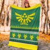 legend of zelda sign green ugly christmas custom blanket home decor ve6mm