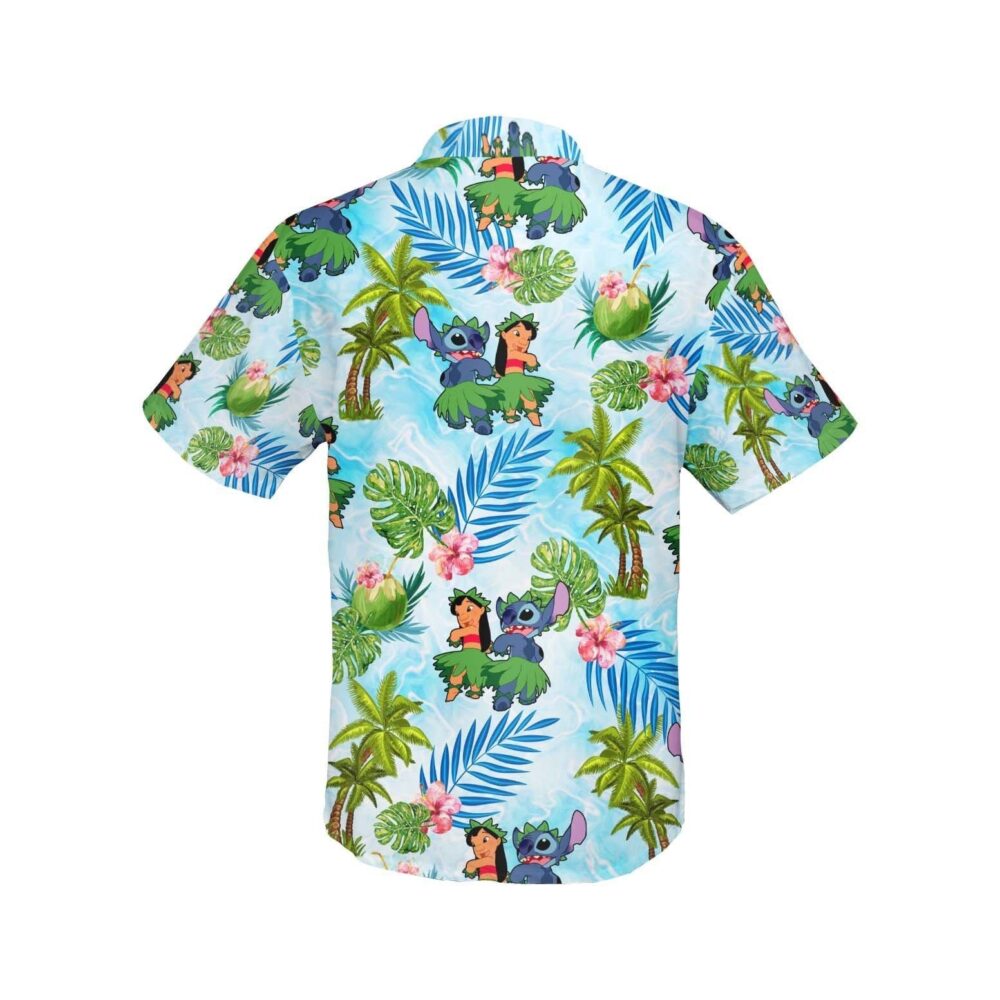 Lilo & Stitch Custom Buton Up Hawaiian Shirt HW022
