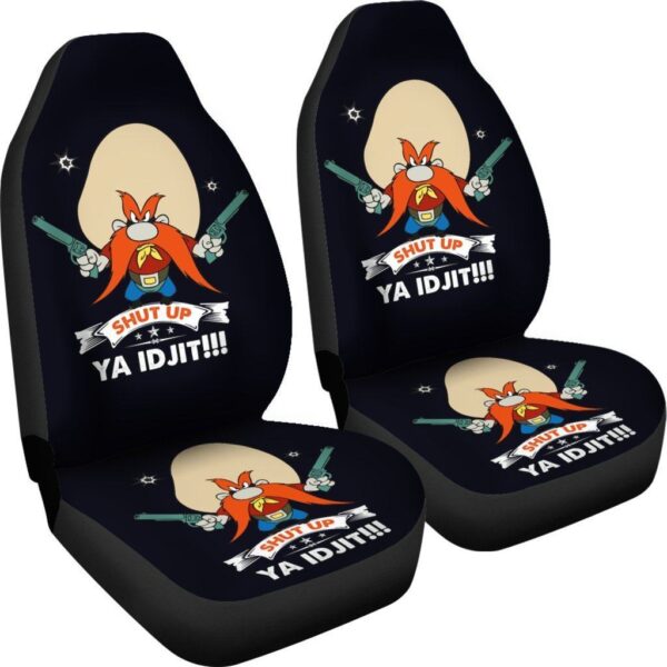 looney tunes car seat covers yosemite sam car seat cover looney shut up obylr