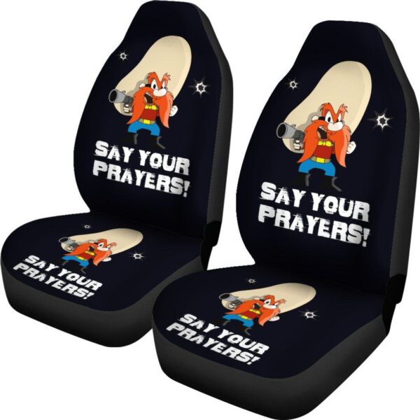 looney tunes car seat covers yosemite sam car seat covers looney say your prayer hand with gun fan gift sgq8b