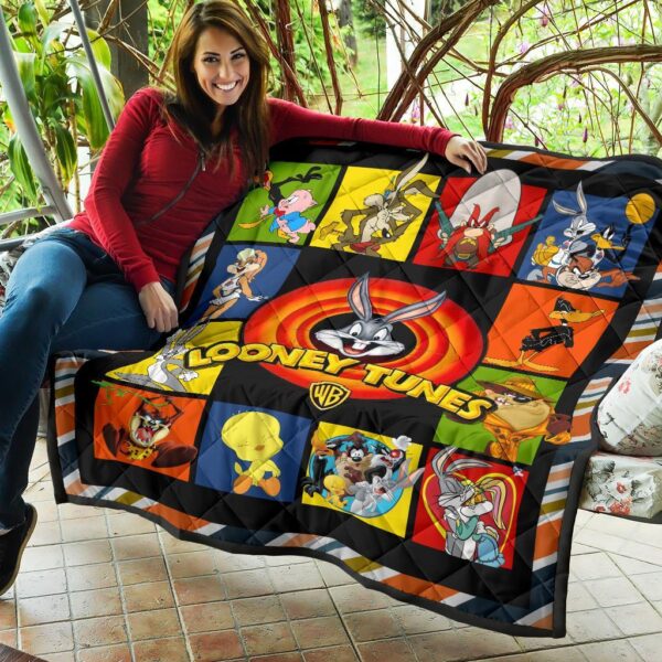 looney tunes quilt blanket cute gift idea for fan qb003 1xusy