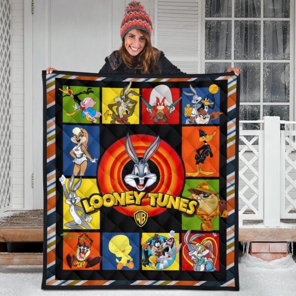 looney tunes quilt blanket cute gift idea for fan qb003 ywedr