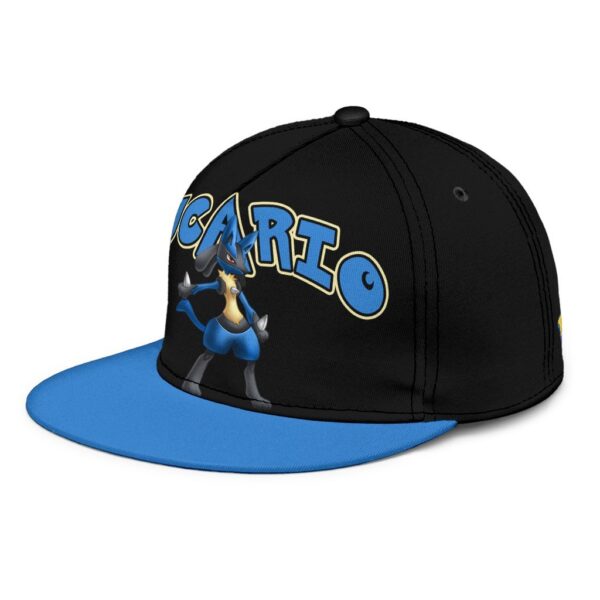 lucario snapback hat anime fan gift idea bufnu