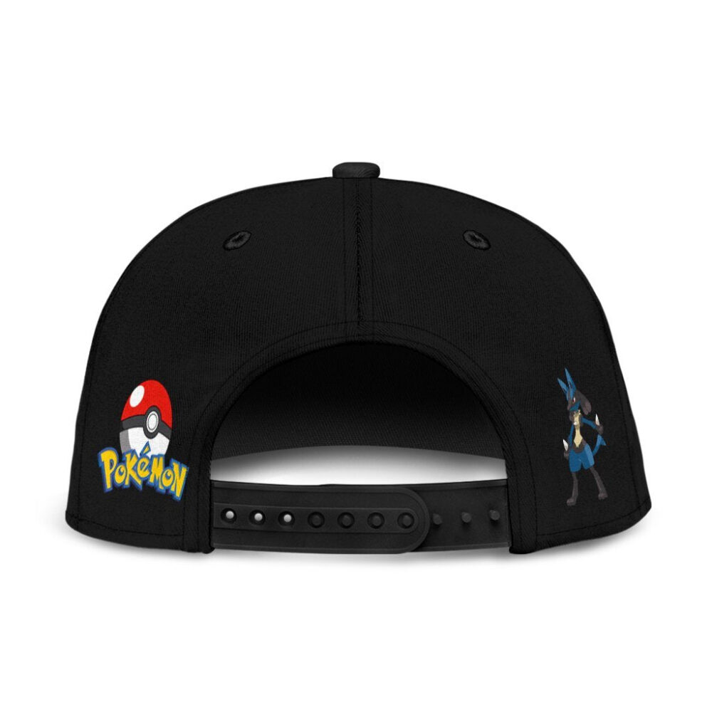 Lucario Snapback Hat Anime Fan Gift Idea