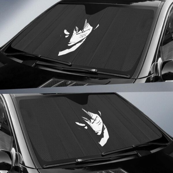 luffy one piece anime black car sun shade gift ideas 5ohau