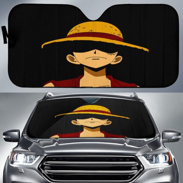 Luffy One Piece Anime Dark Car Sun Shade Gift Ideas