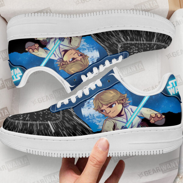 luke skywalker sneakers custom star wars shoes kg002