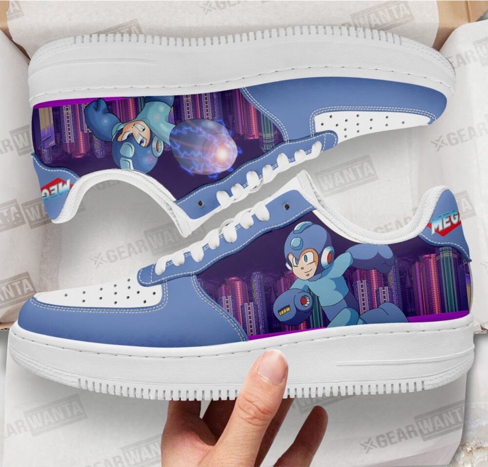 Mega Man Sneakers Custom For Gamer Shoes