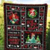 merry christmas ariel litter mermaid quilt blanket xmas gift brgki