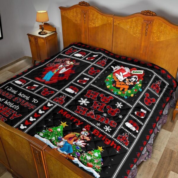 merry christmas goofy quilt blanket xmas gift dn fan 6ezwl