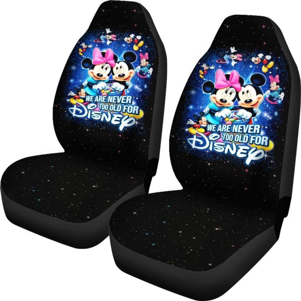 Mickey And Minnie Car Seat Covers Cartoon Fan Gift MKCSC23