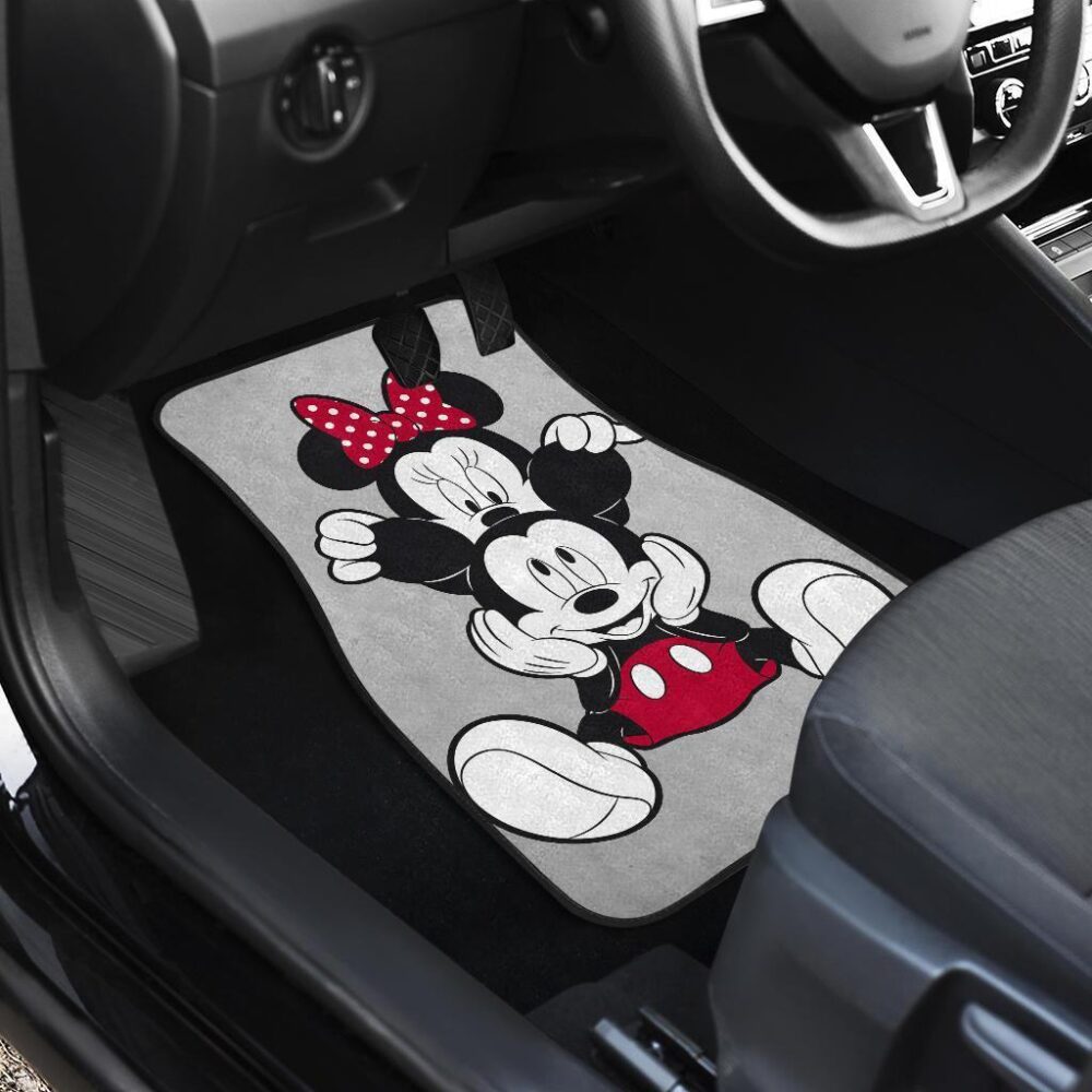 Mickey and Minnie Cute Vintage Car Floor Mats Cartoon MKCFM01