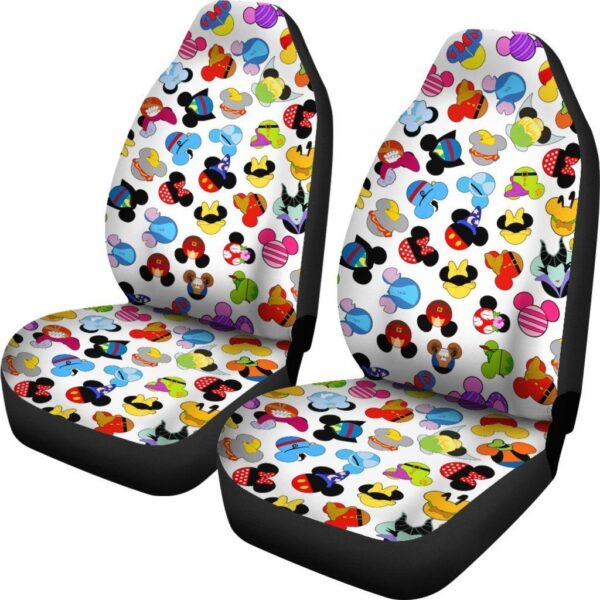 mickey head car seat covers cartoon fan gift mkcsc09 jljnl