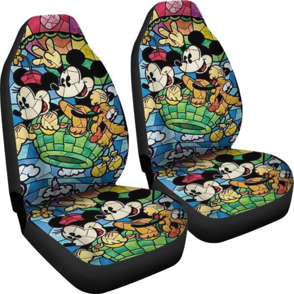 mickey minnie mosaic art car seat covers cartoon mkcsc27 8xcj7