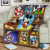 mickey plush blanket carton blanket bedding decor idea tcms6