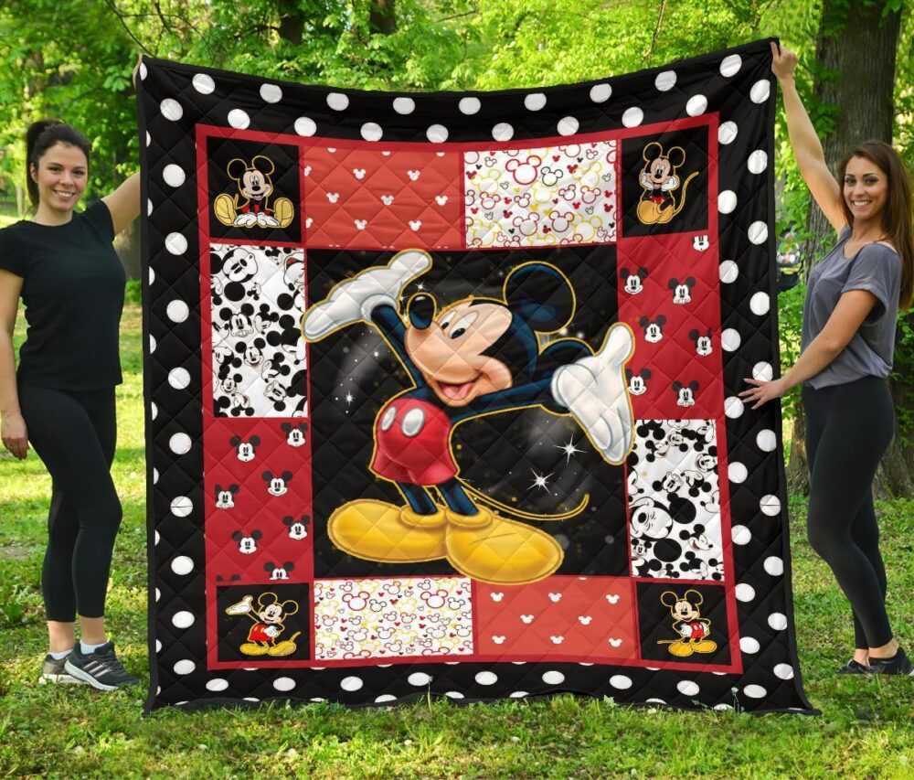 Mickey Quilt Blanket DN Cartoon Fan Gift Idea