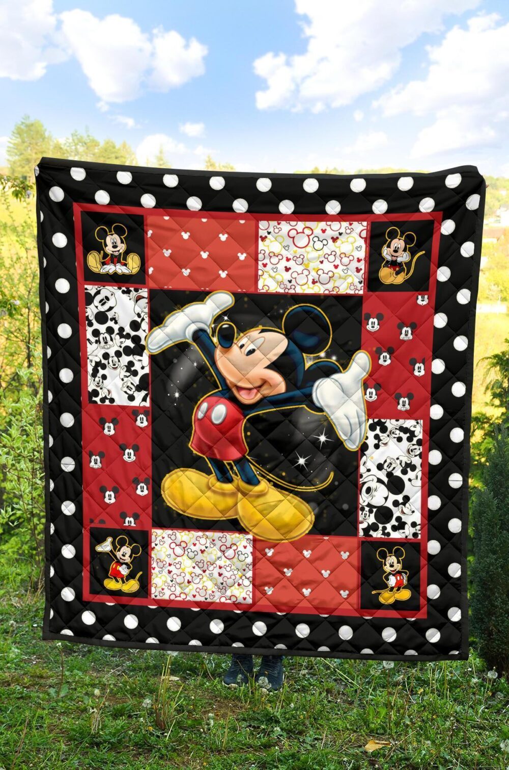 Mickey Quilt Blanket DN Cartoon Fan Gift Idea