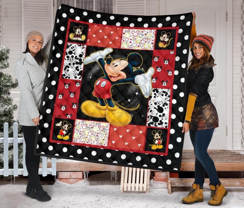 Mickey Quilt Blanket DN Cartoon Fan Gift Idea