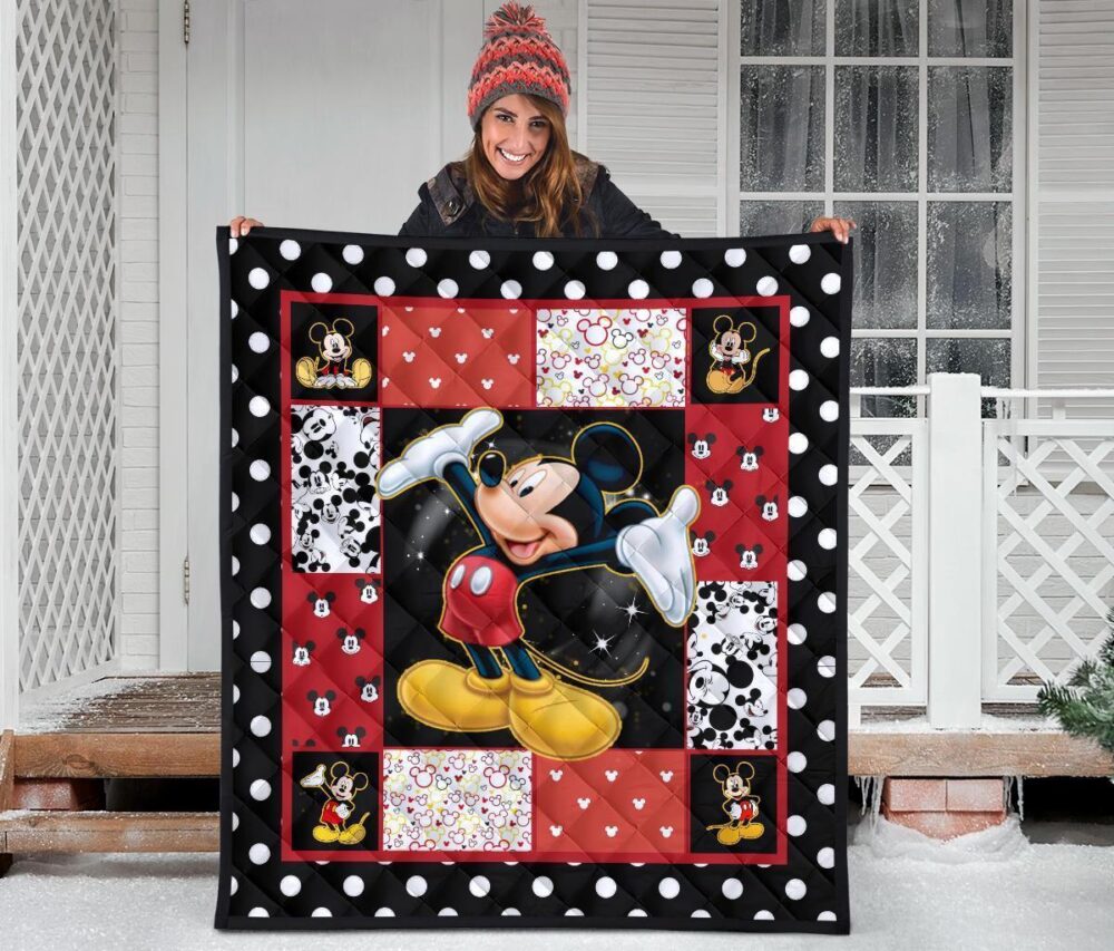 Mickey Quilt Blanket DN Cartoon Fan Gift Idea