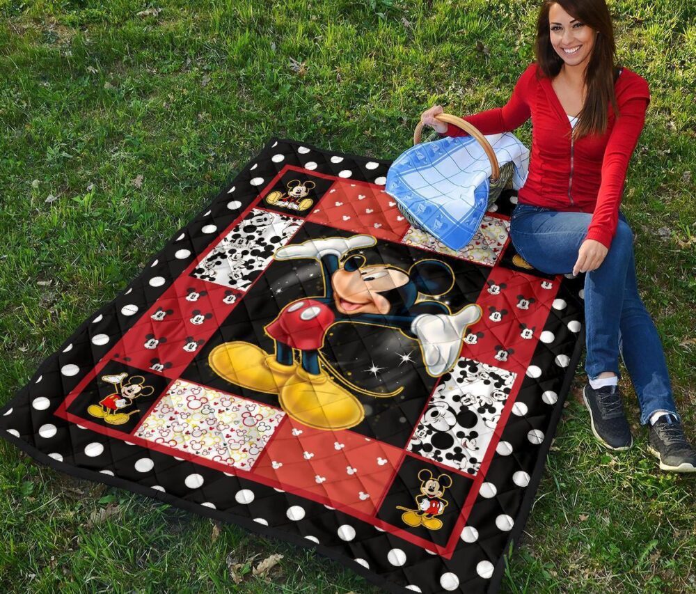 Mickey Quilt Blanket DN Cartoon Fan Gift Idea