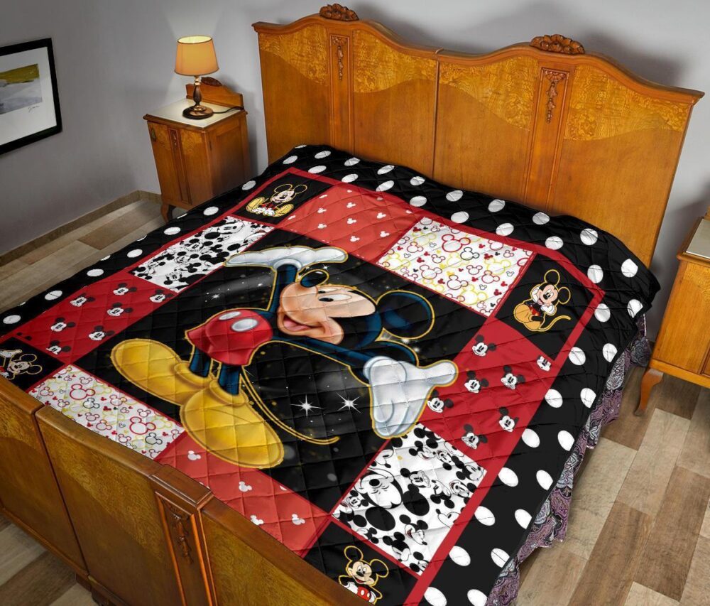 Mickey Quilt Blanket DN Cartoon Fan Gift Idea