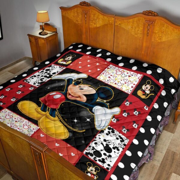 mickey quilt blanket dn cartoon fan gift idea urwl4