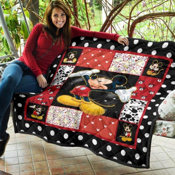 mickey quilt blanket dn cartoon fan gift idea vg7ef