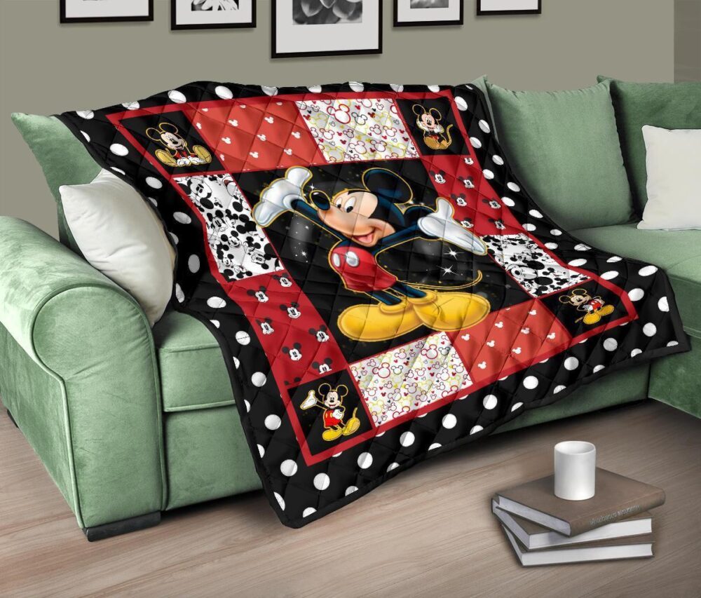 Mickey Quilt Blanket DN Cartoon Fan Gift Idea