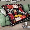mickey quilt blanket dn cartoon fan gift idea vxaxo