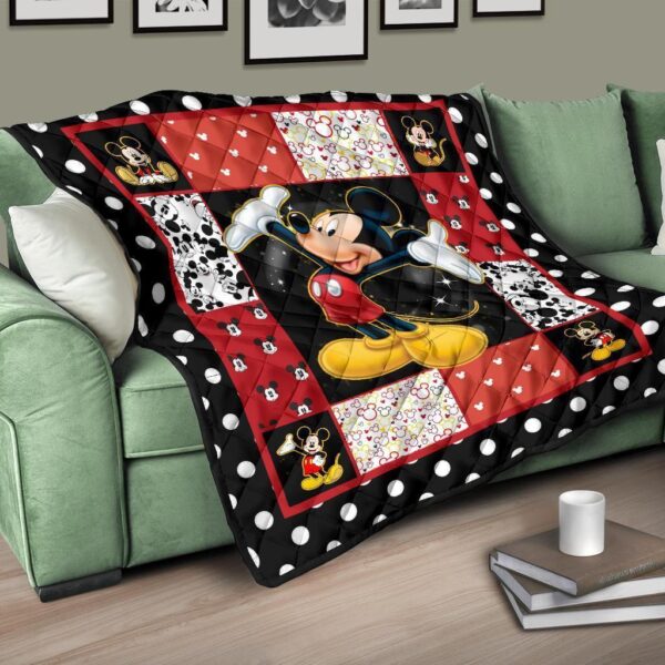 mickey quilt blanket dn cartoon fan gift idea vxaxo