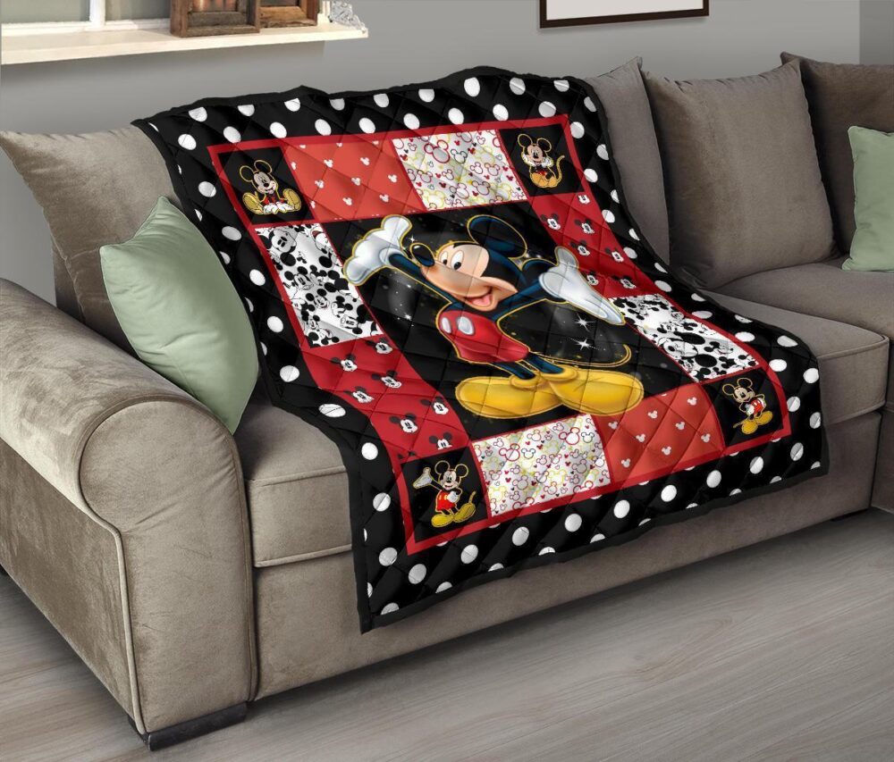 Mickey Quilt Blanket DN Cartoon Fan Gift Idea