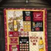 miller high life quilt blanket funny gift for beer lover 6xsk8