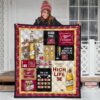 miller high life quilt blanket funny gift for beer lover amxbj