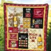 miller high life quilt blanket funny gift for beer lover ilvhj