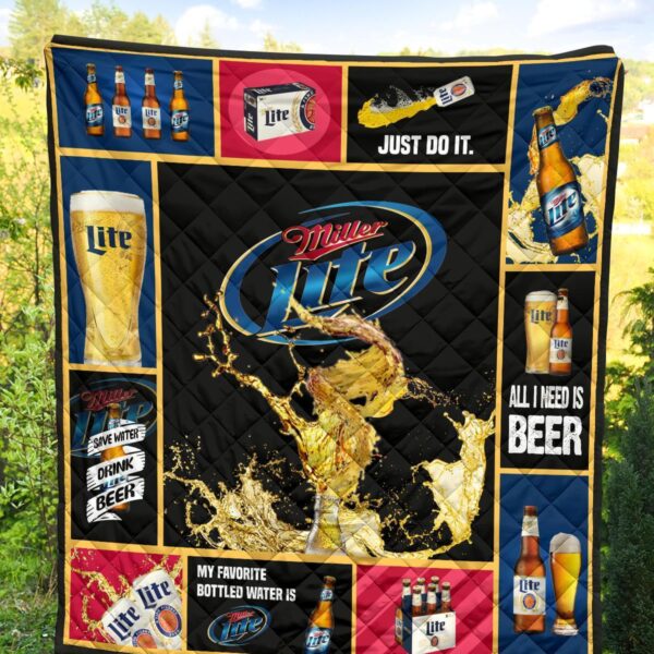 miller lite quilt blanket all i need is beer gift idea nqiyi