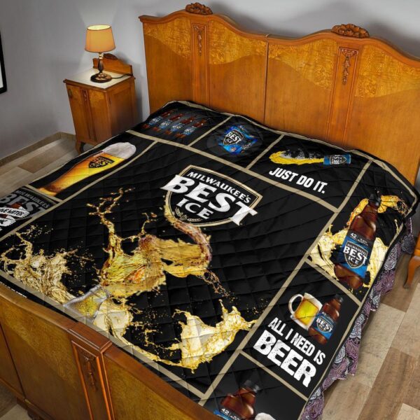 mils best ice quilt blanket all i need is beer gift idea 5zako