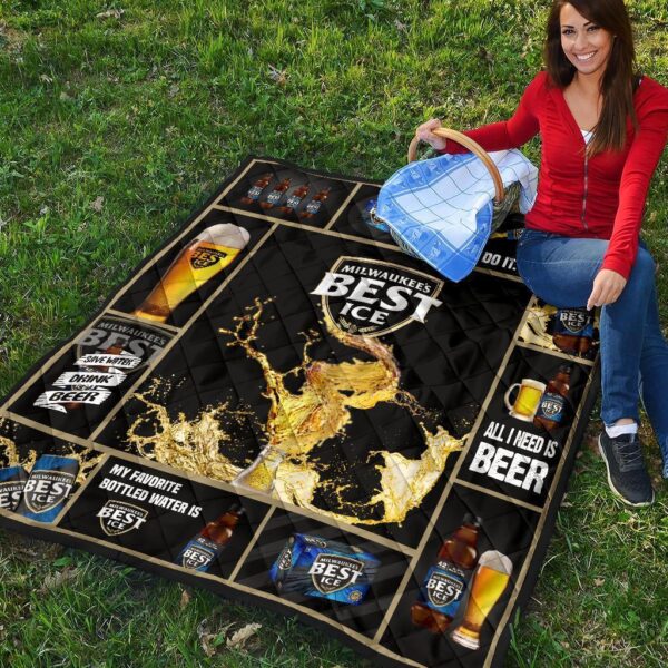 mils best ice quilt blanket all i need is beer gift idea dj1er