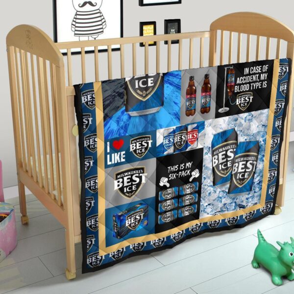 milwaukees best ice quilt blanket funny gift for beer lover kuqep