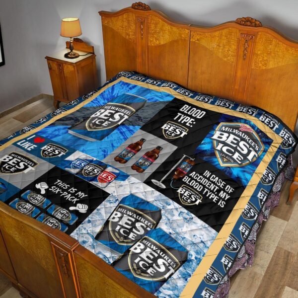 milwaukees best ice quilt blanket funny gift for beer lover yudrq