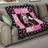 minnie mouse quilt blanket gift idea for dn fan d4tm7