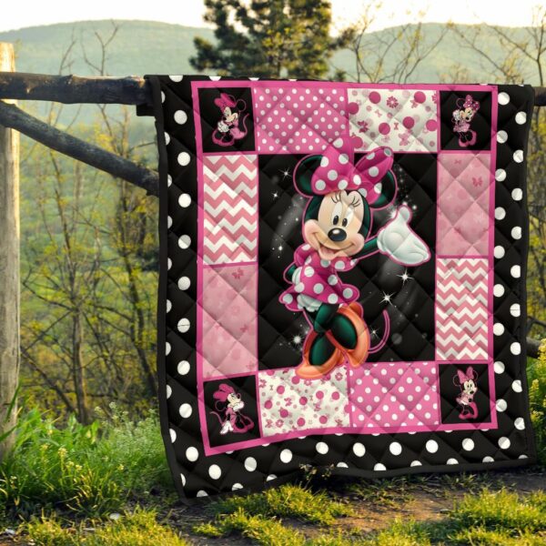 minnie mouse quilt blanket gift idea for dn fan ou0kw