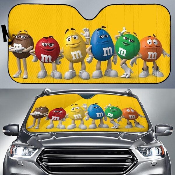 M&M Chocolate Full Auto Sun Shades Custom Car Windshield Accessories