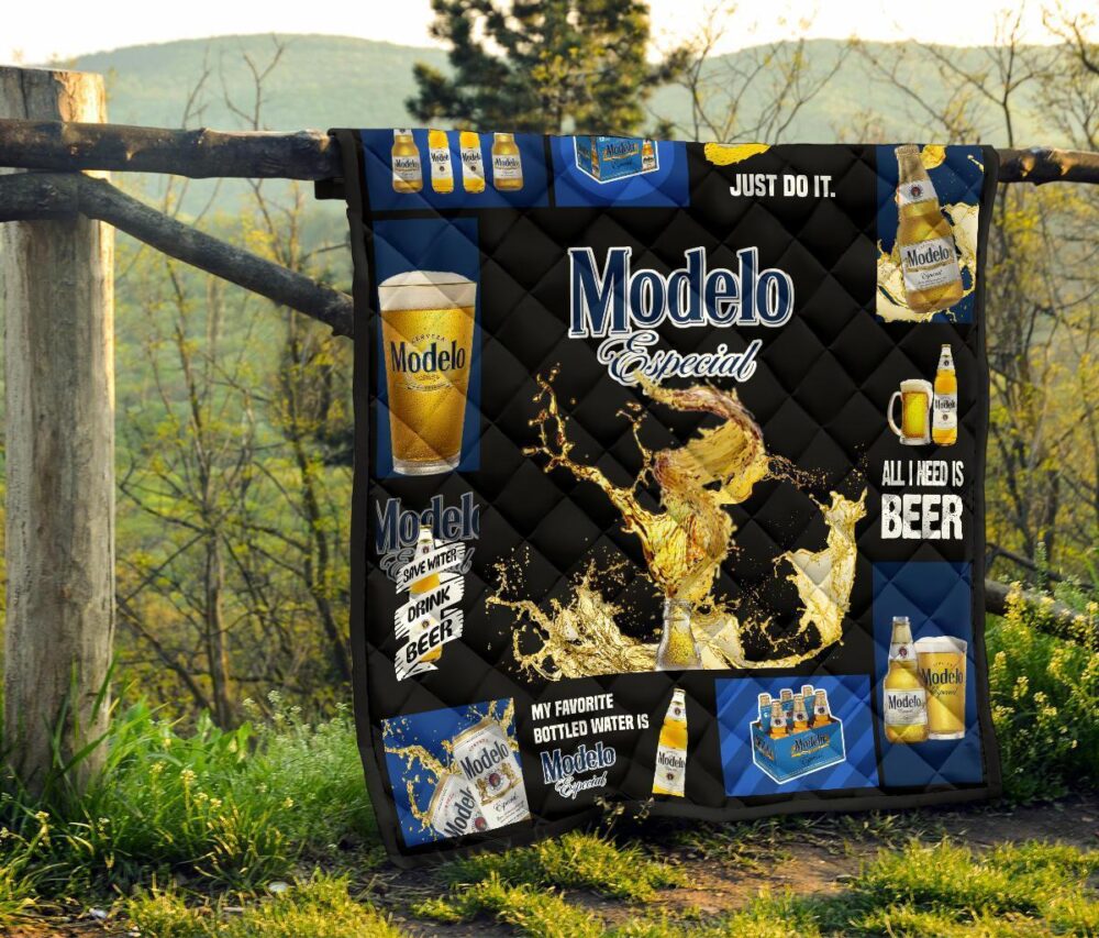 Modelo Especial Quilt Blanket All I Need Is Beer Gift Idea