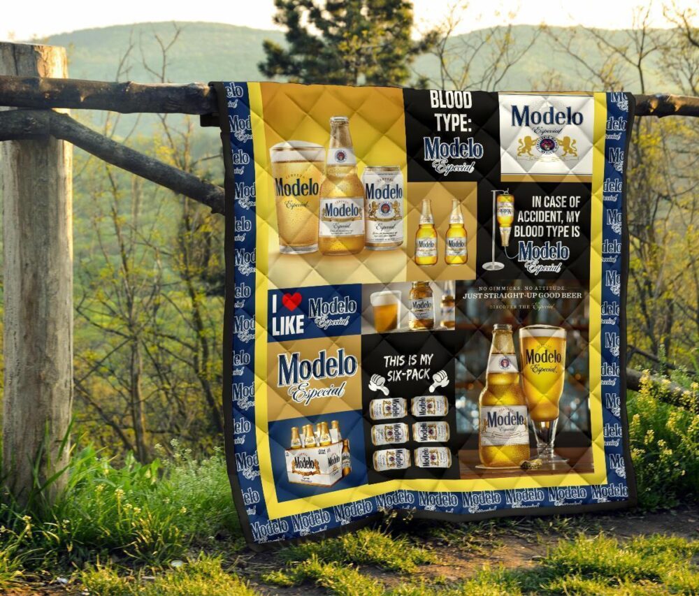 Modelo Especial Quilt Blanket Funny Gift For Beer Lover